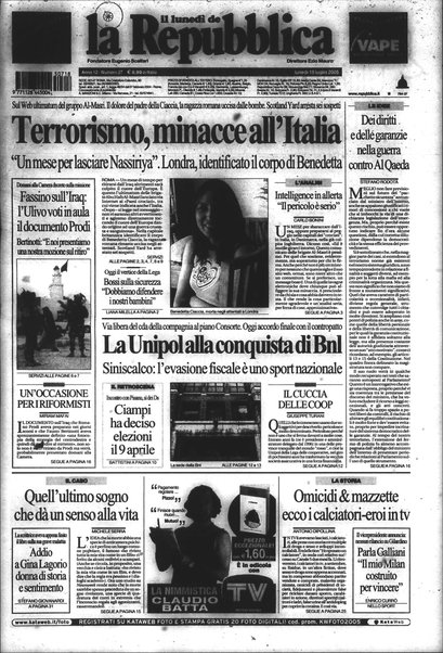 Il lunedì de La repubblica